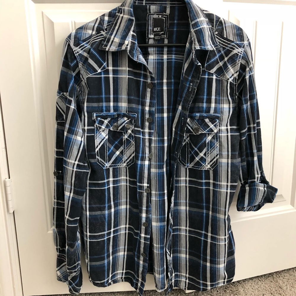 Plaid button up BKE. Slim Fit.